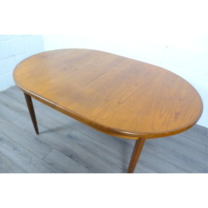 G Plan Fresco Oval Teak Extending Dining Table