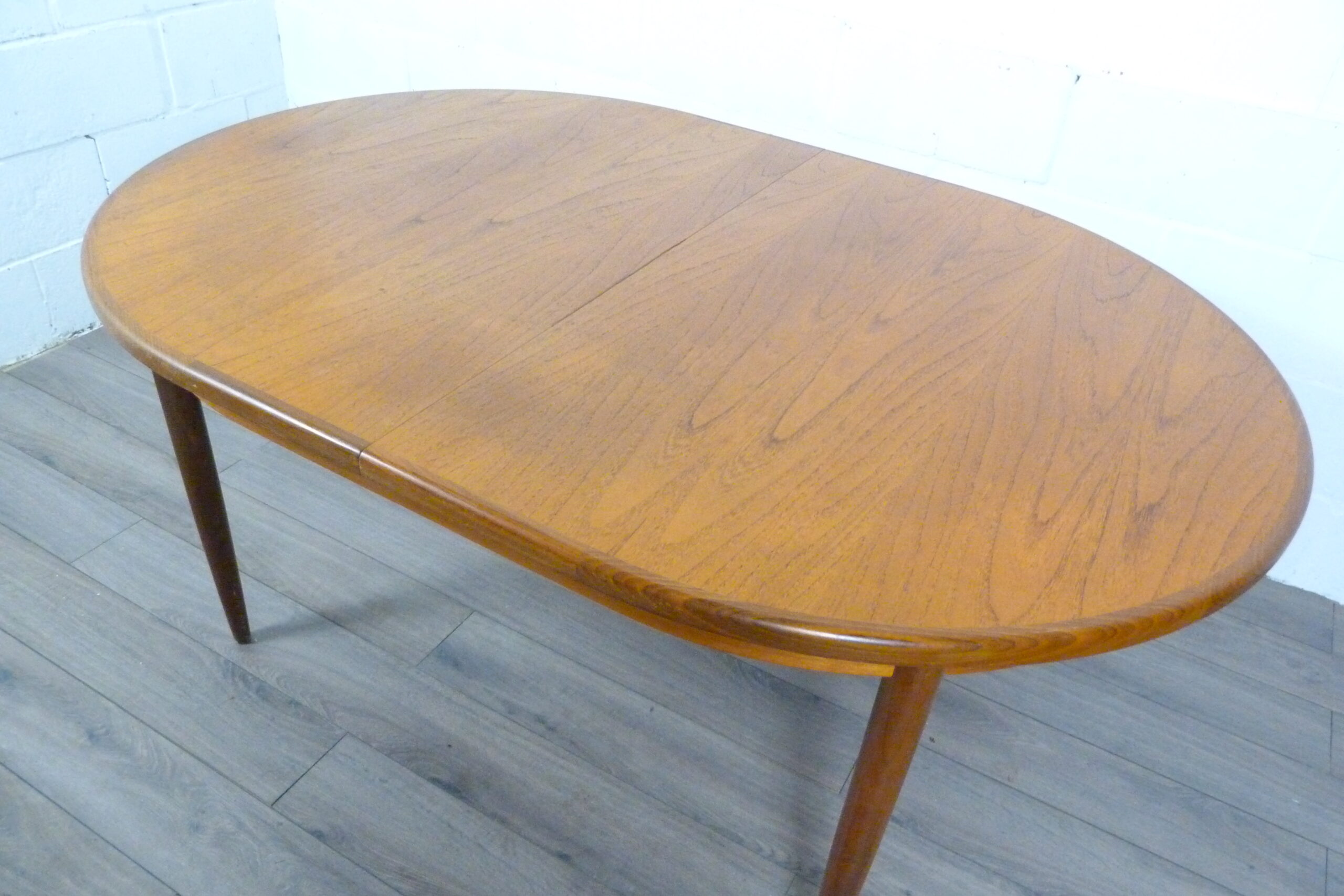 G Plan Fresco Oval Teak Extending Dining Table
