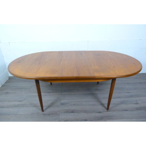 G Plan Fresco Oval Teak Extending Dining Table
