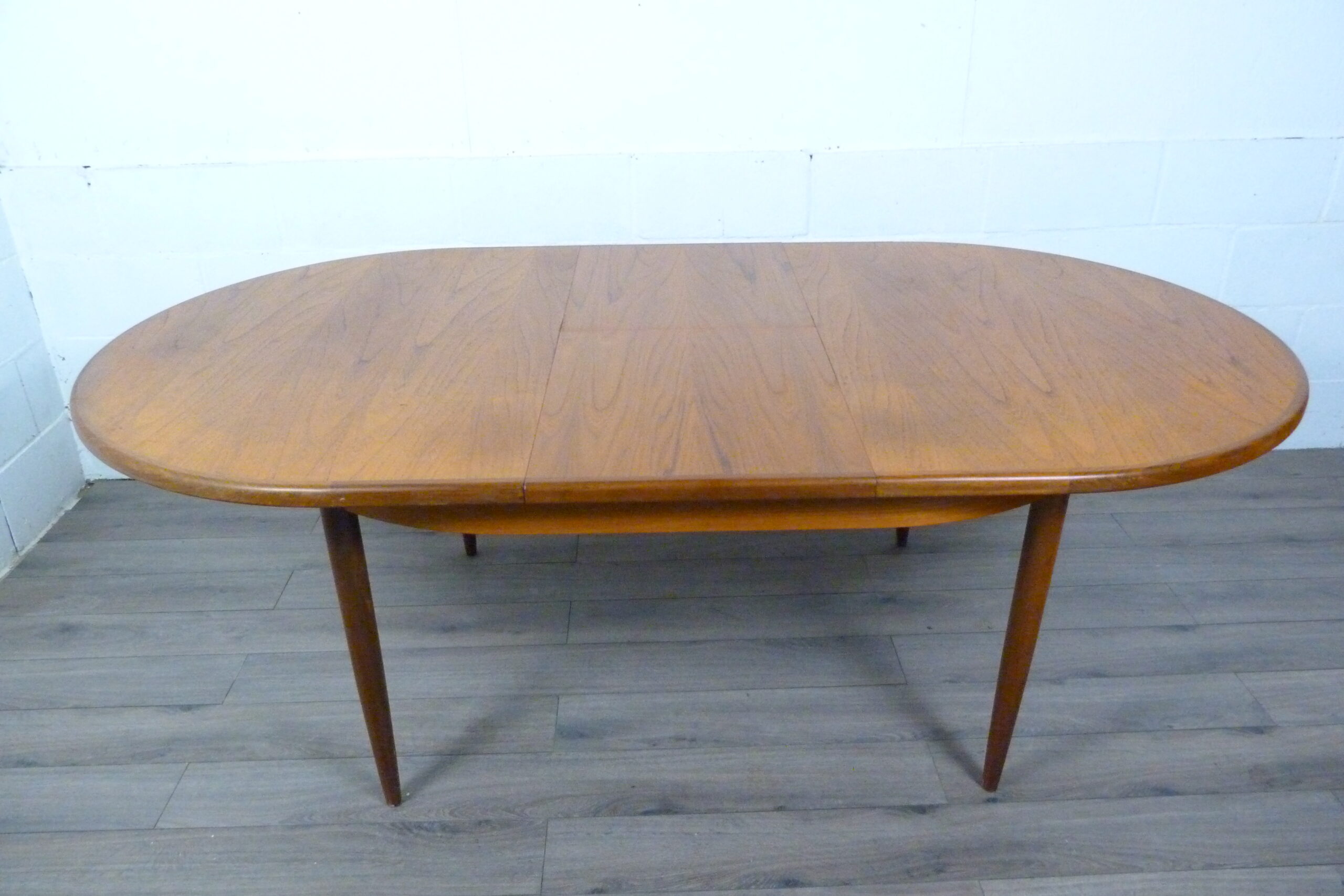 G Plan Fresco Oval Teak Extending Dining Table