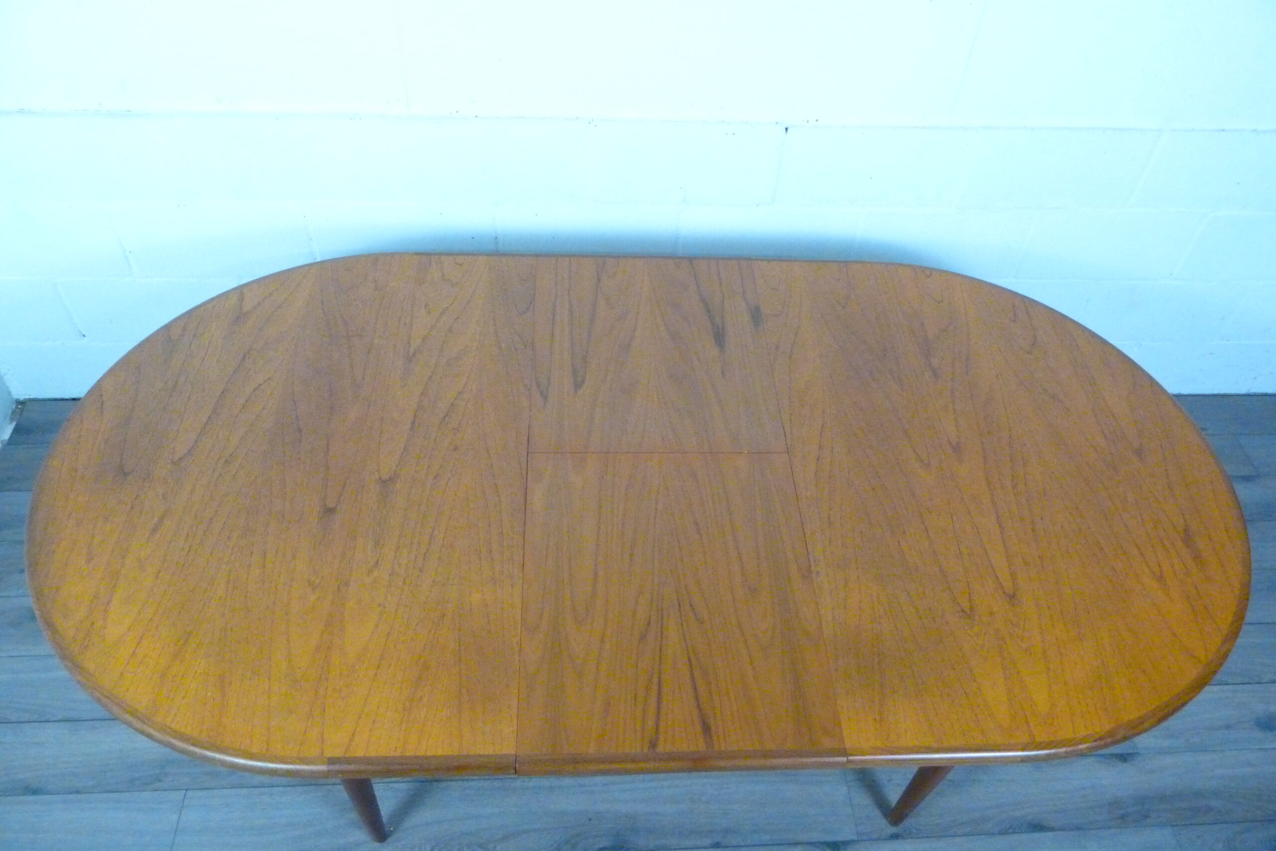 G Plan Fresco Oval Teak Extending Dining Table