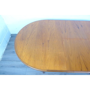 G Plan Fresco Oval Teak Extending Dining Table