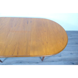 G Plan Fresco Oval Teak Extending Dining Table