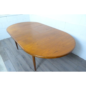 G Plan Fresco Oval Teak Extending Dining Table