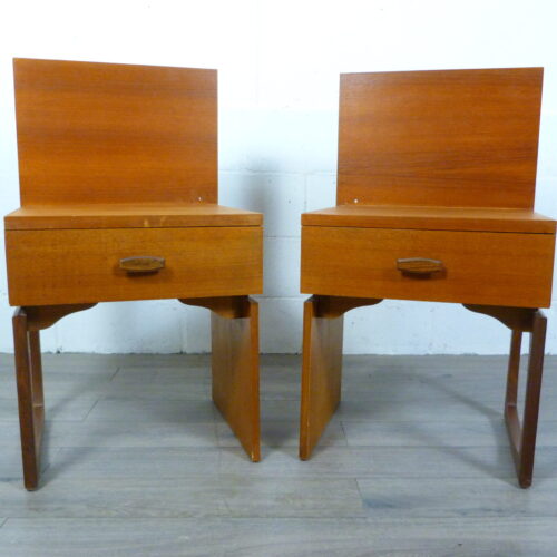 G Plan Quadrille Pair of Bedside Cabinets