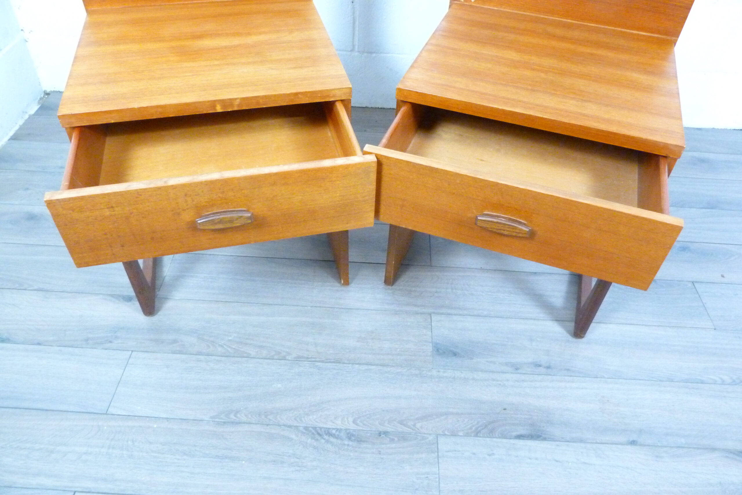 G Plan Quadrille Pair of Bedside Cabinets