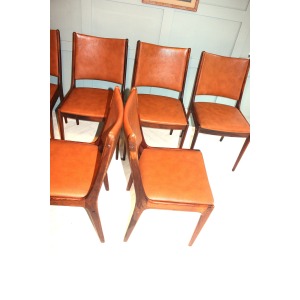 Scandinavian rosewood dining chairs