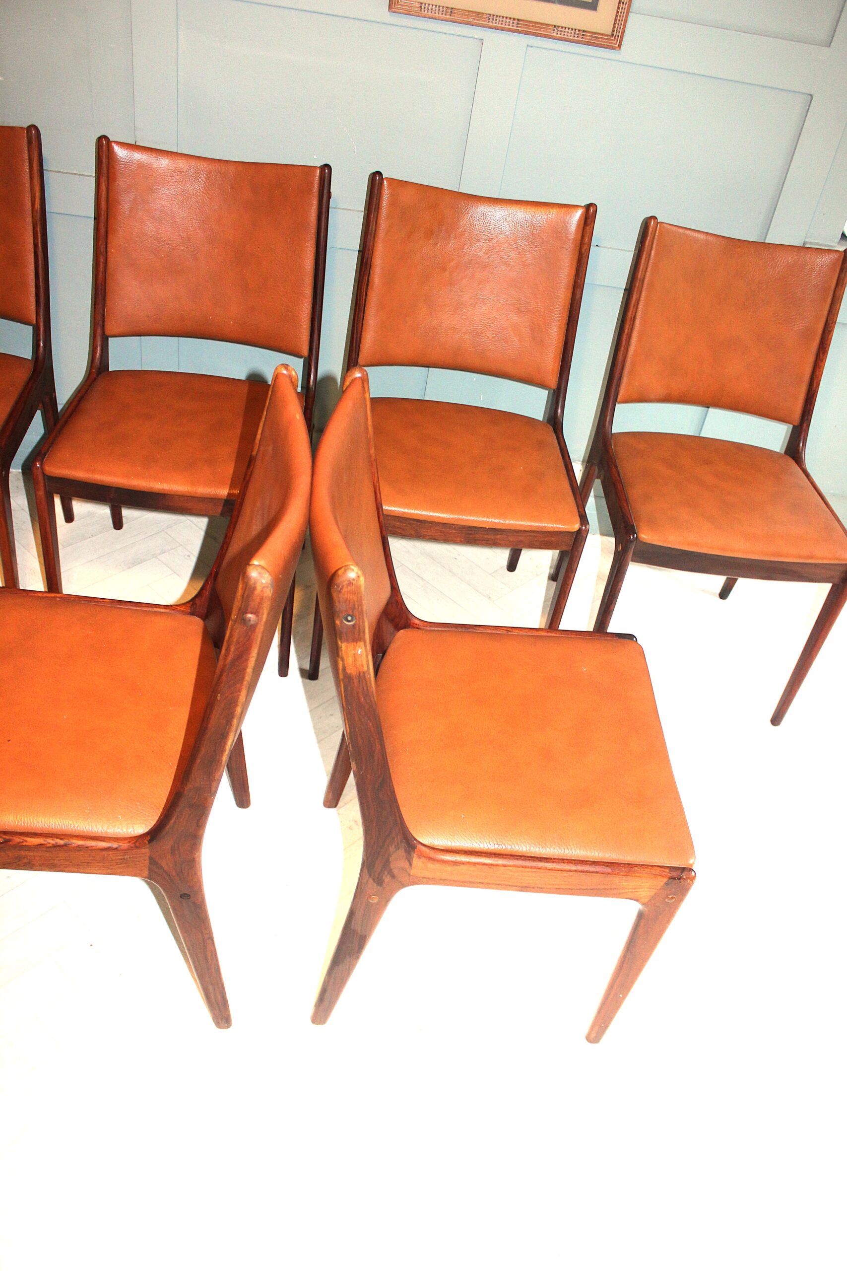 Scandinavian rosewood dining chairs