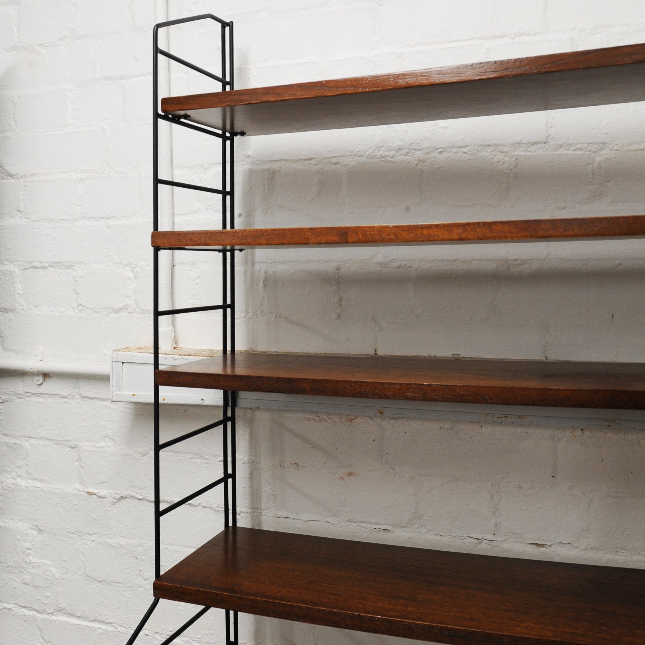Swedish Nisse Strinning String Shelving Unit, 1970s