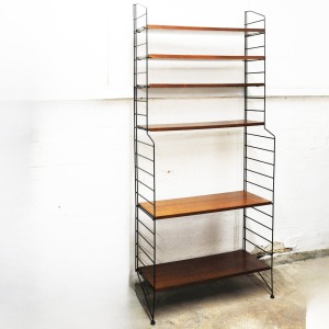 Swedish Nisse Strinning String Shelving Unit, 1970s