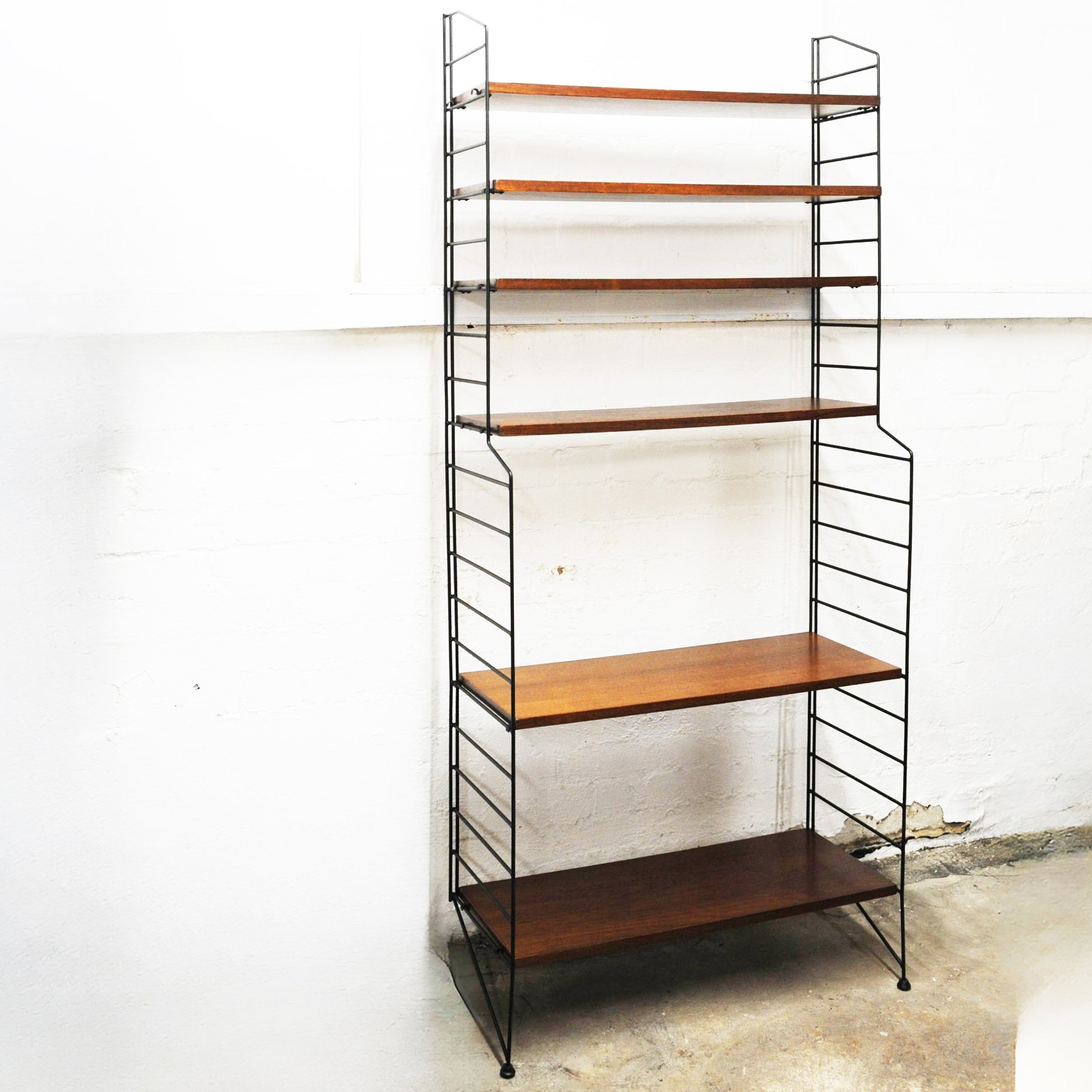 Swedish Nisse Strinning String Shelving Unit, 1970s