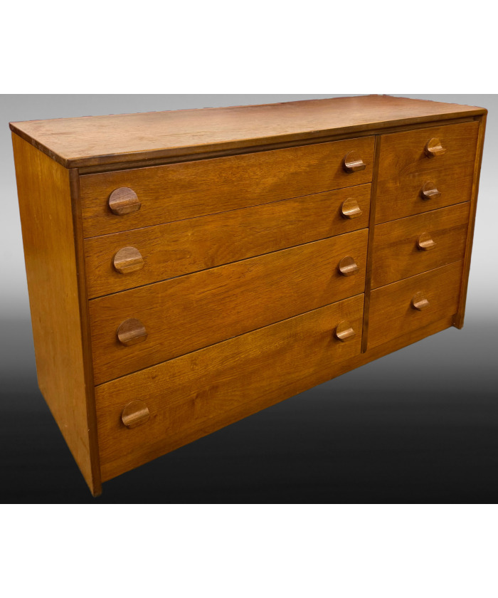 Mid Century Vintage STAG Teak Chest of 8 Drawers