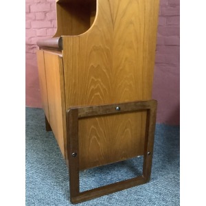 A Mid Century Teak Bureau Cabinet