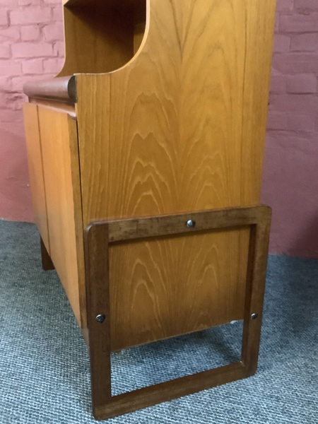 A Mid Century Teak Bureau Cabinet