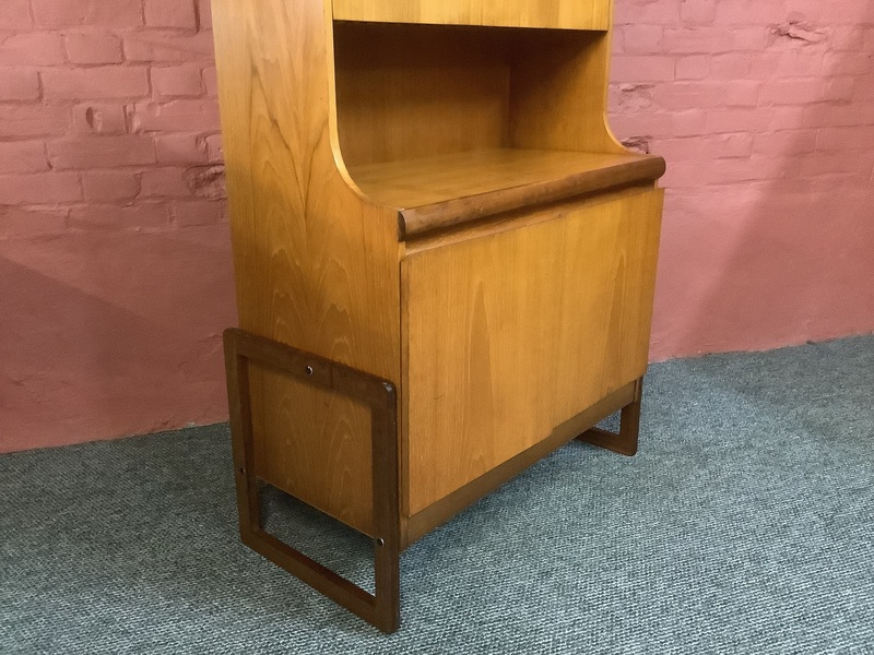 A Mid Century Teak Bureau Cabinet