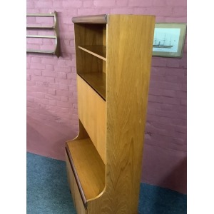 A Mid Century Teak Bureau Cabinet
