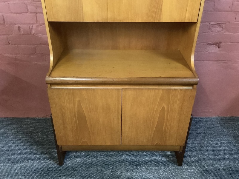 A Mid Century Teak Bureau Cabinet
