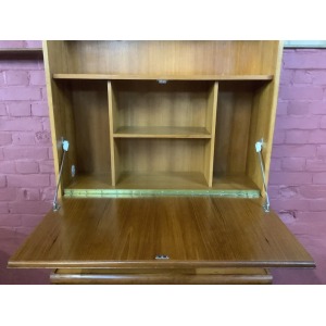 A Mid Century Teak Bureau Cabinet