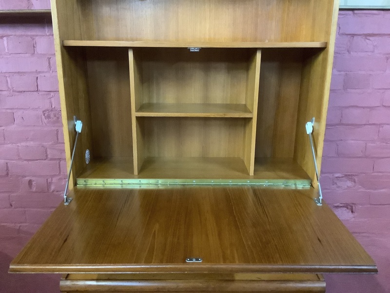 A Mid Century Teak Bureau Cabinet