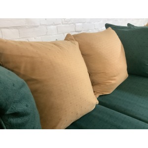 A Substantial Pair Of 3 Seater Settees In Solid English Light Oak.