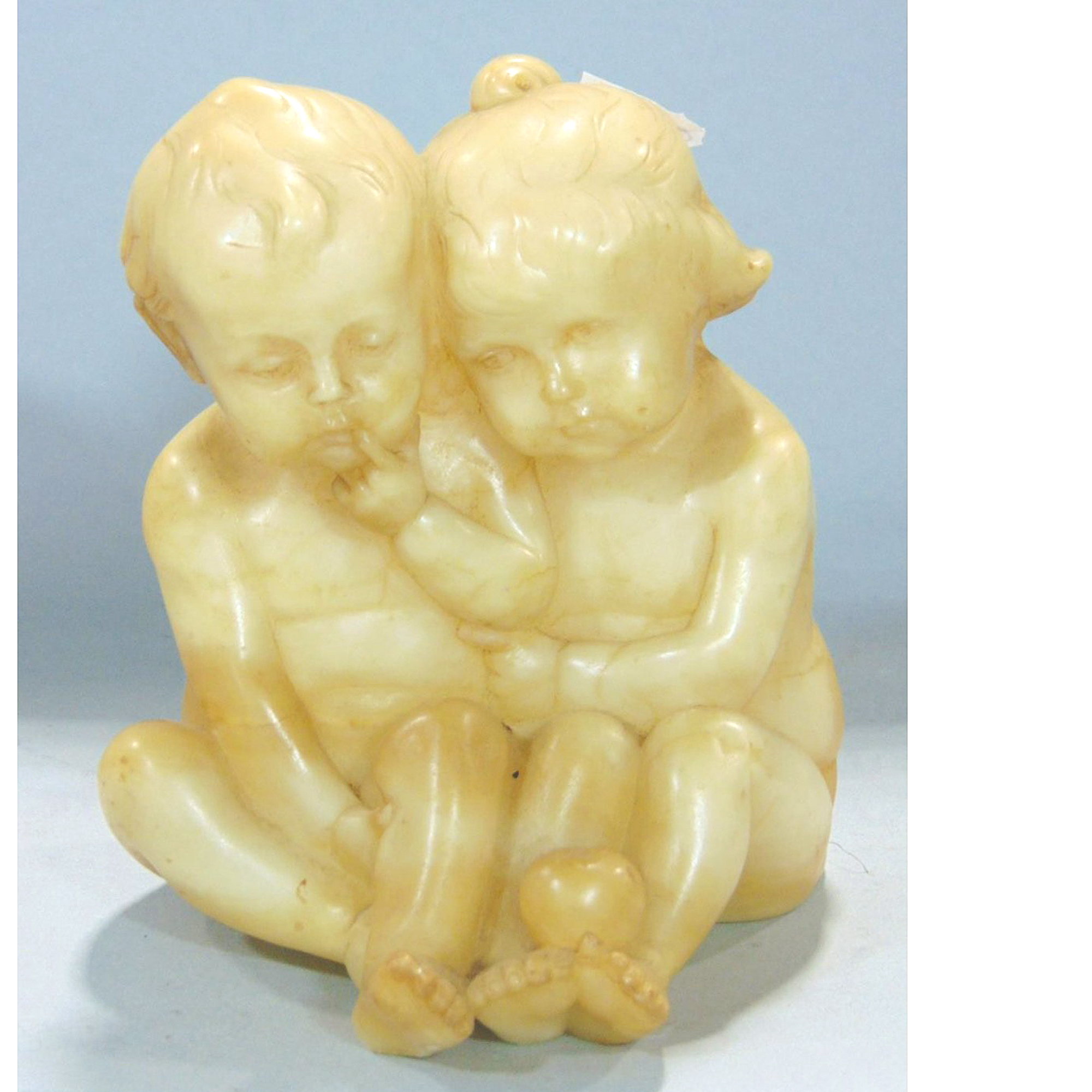A good & charming antique Fritz Kochendorfer carved alabaster sculpture C.1890+