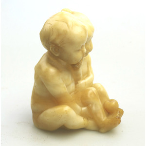 A good & charming antique Fritz Kochendorfer carved alabaster sculpture C.1890+