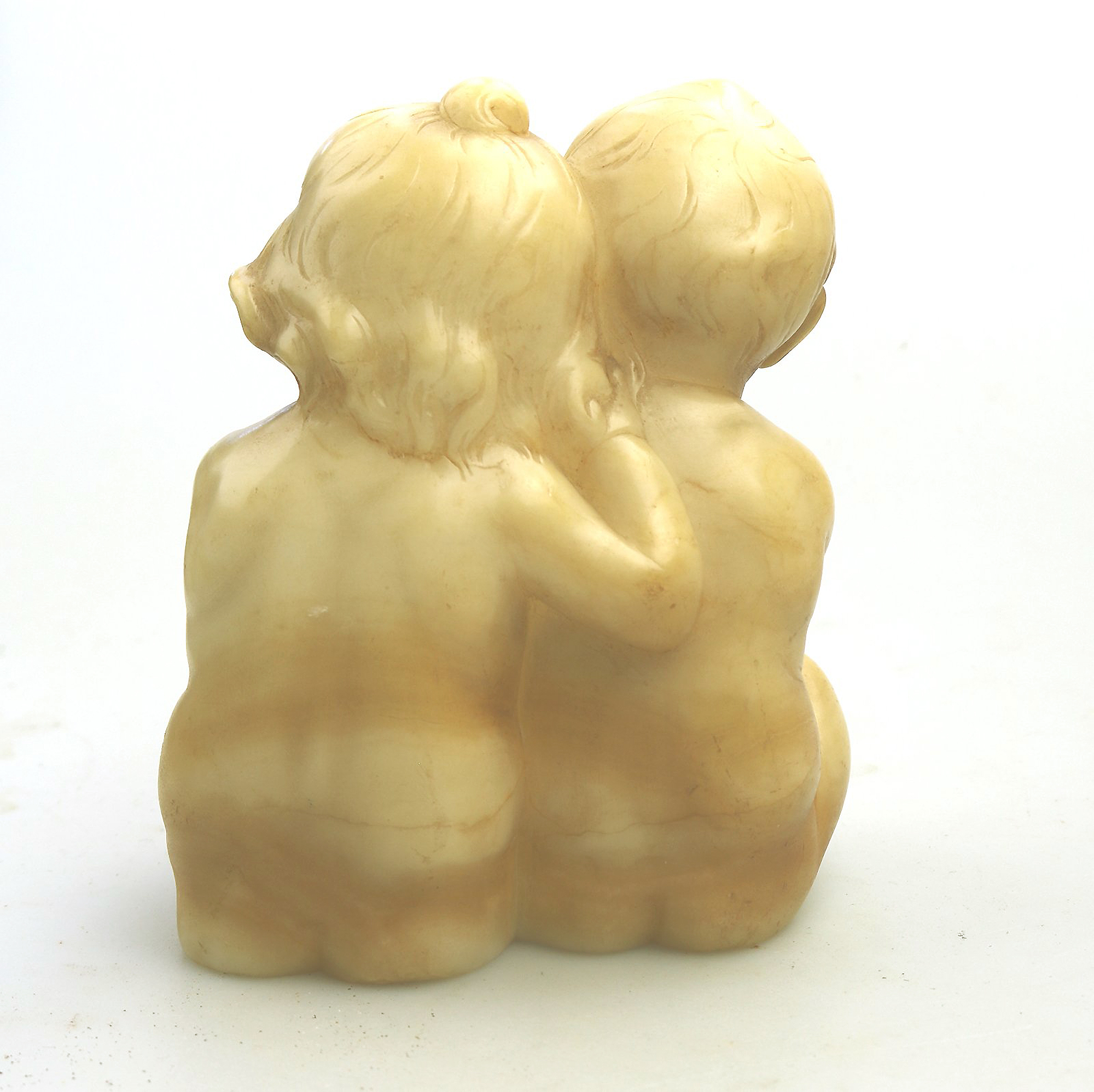 A good & charming antique Fritz Kochendorfer carved alabaster sculpture C.1890+