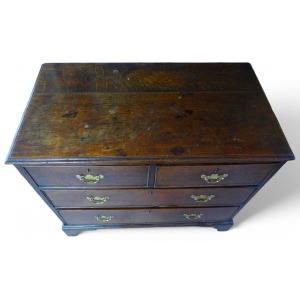 Antique Oak Georgian Chest Of Drawers