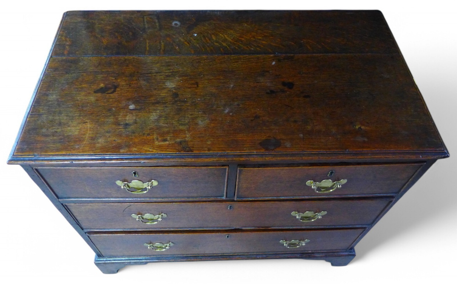 Antique Oak Georgian Chest Of Drawers