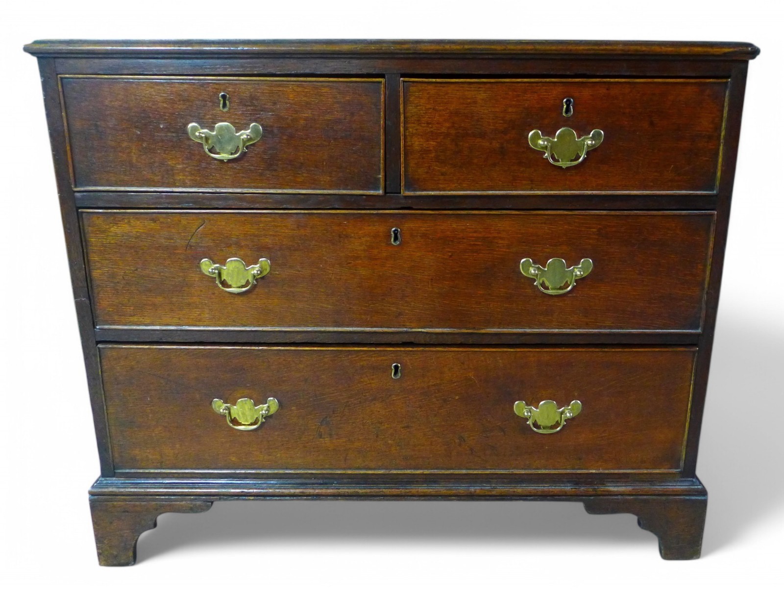 Antique Oak Georgian Chest Of Drawers