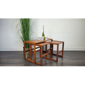 Mogens Kold Nest of Three Coffee Tables, 1960s