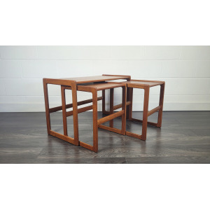 Mogens Kold Nest of Three Coffee Tables, 1960s