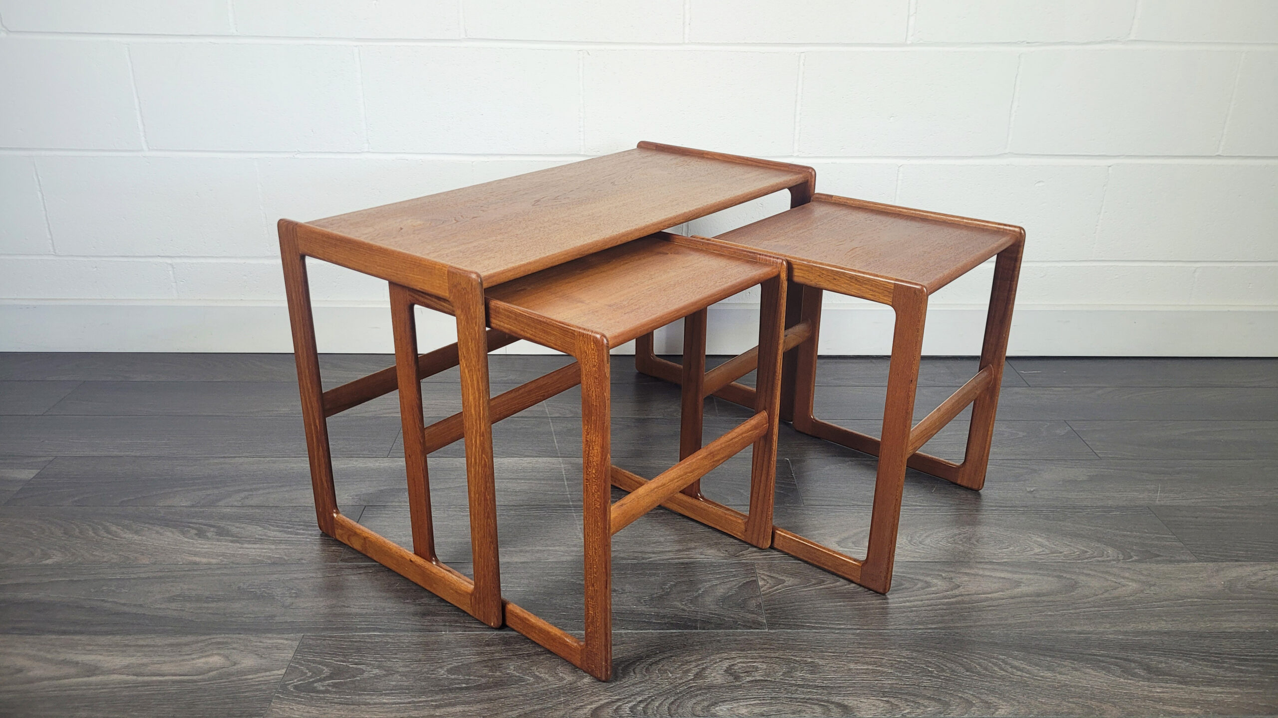Mogens Kold Nest of Three Coffee Tables, 1960s