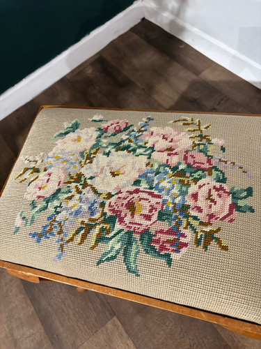 Beautiful Small Embroidered Stool