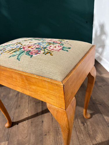 Beautiful Small Embroidered Stool