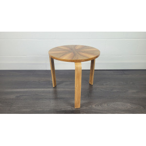 Alvar Aalto Style Round Side Table, 1940s