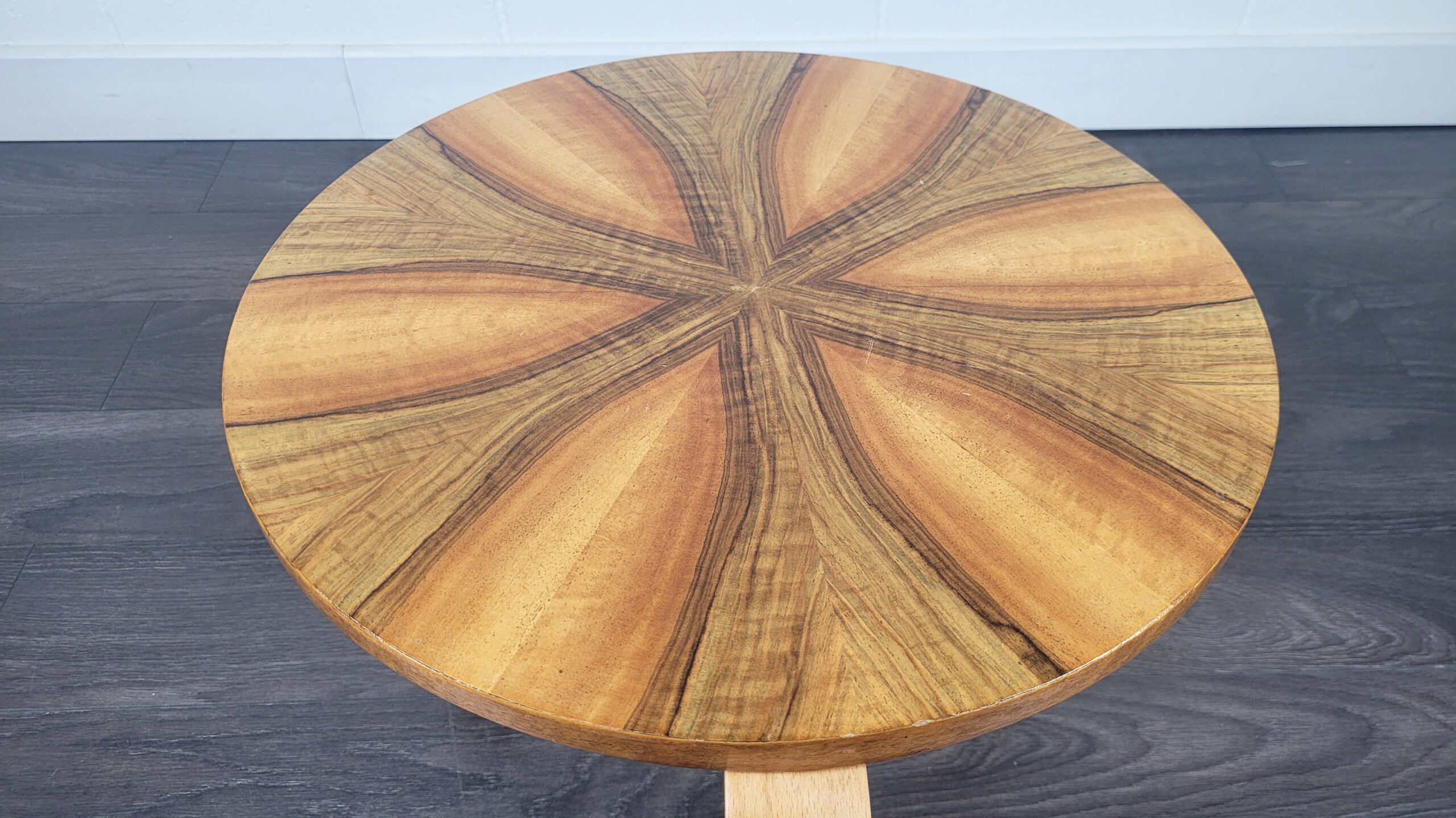 Alvar Aalto Style Round Side Table, 1940s
