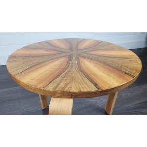 Alvar Aalto Style Round Side Table, 1940s