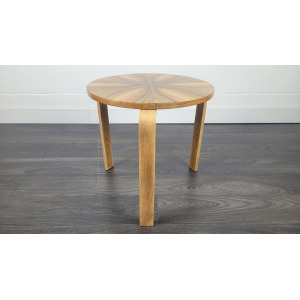 Alvar Aalto Style Round Side Table, 1940s