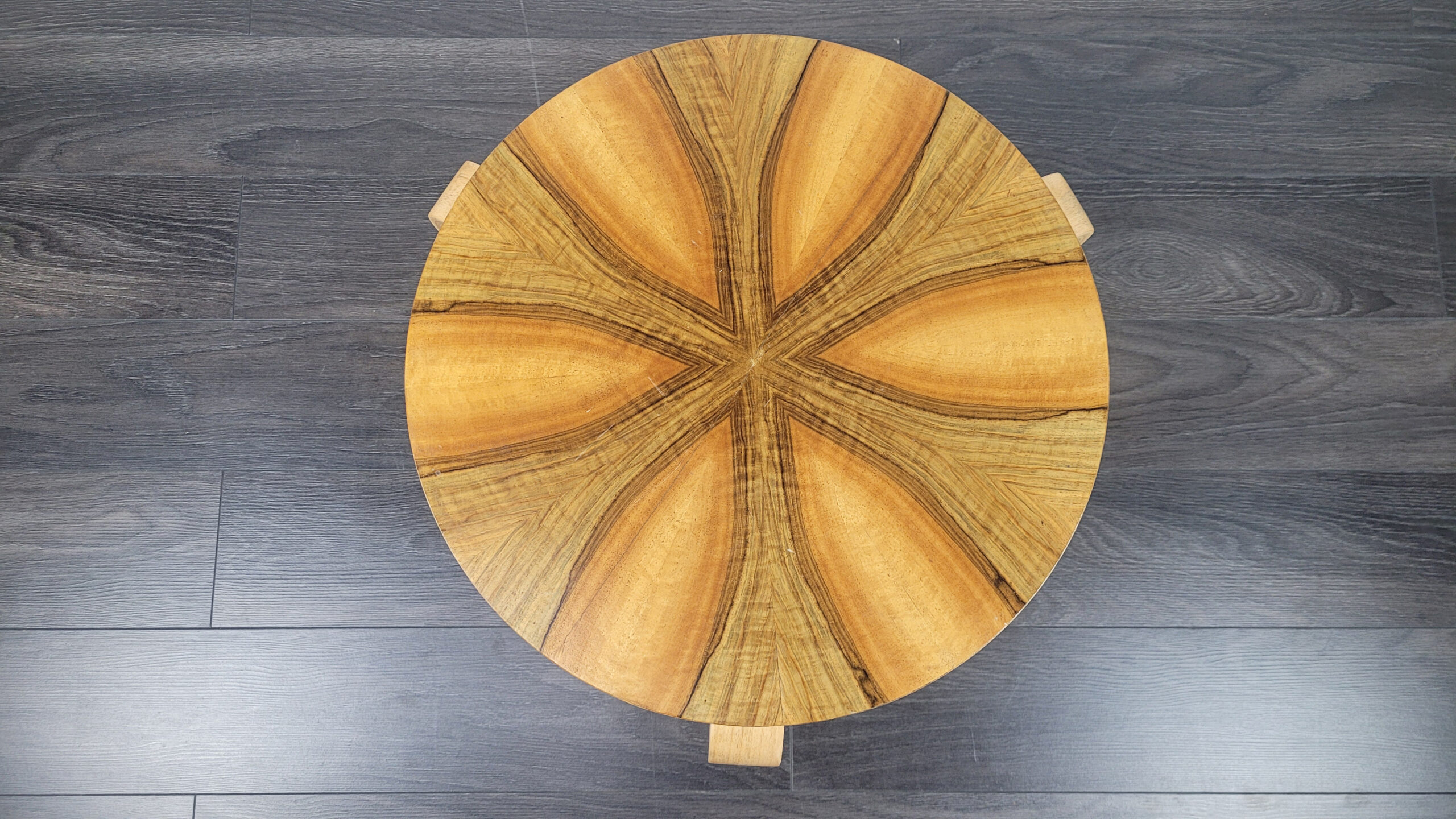 Alvar Aalto Style Round Side Table, 1940s