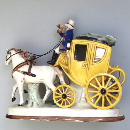A good Porzellanfabrik Carl Schneiders ceramic Coach & Horses Figure C.20thC - Image 4