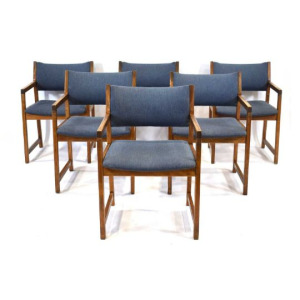 6 Danish Beech Dining Chairs by Slagelse Møbelværk, 1970s