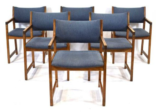 6 Danish Beech Dining Chairs by Slagelse Møbelværk, 1970s