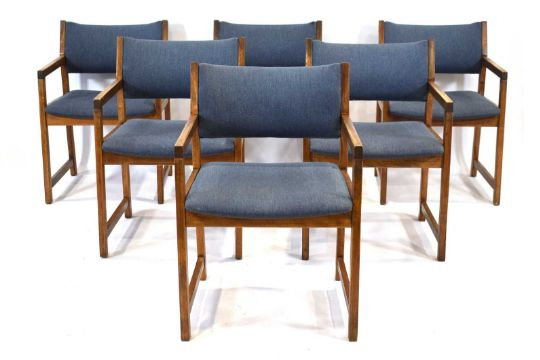 6 Danish Beech Dining Chairs by Slagelse Møbelværk, 1970s