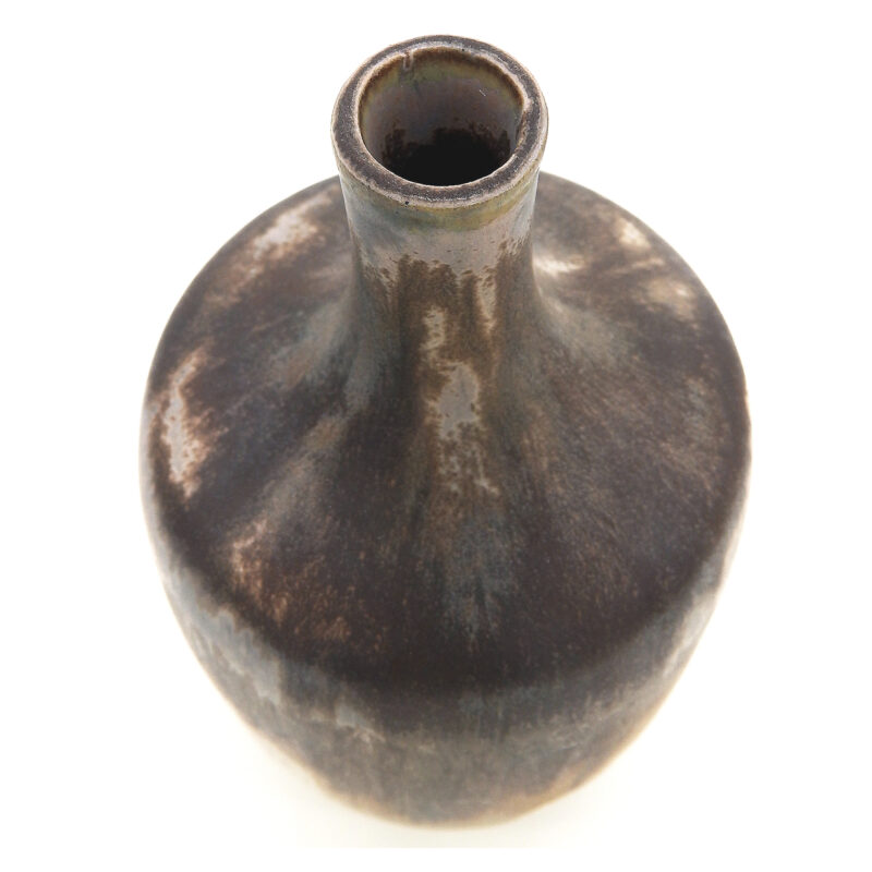 A French Art Deco Denbac crystalline art pottery Stoneware bottle Vase C.1920's