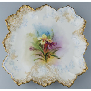 Exceptional antique Royal Doulton porcelain hand-painted Dessert Service C.1890