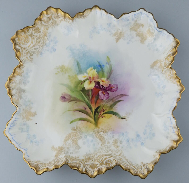Exceptional antique Royal Doulton porcelain hand-painted Dessert Service C.1890