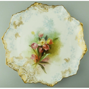 Exceptional antique Royal Doulton porcelain hand-painted Dessert Service C.1890