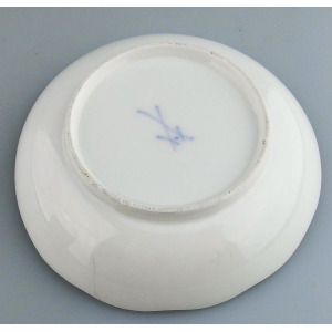 Antique porcelain Academic period dot Meissen Blanc de Chine Cup & Saucer C.1763