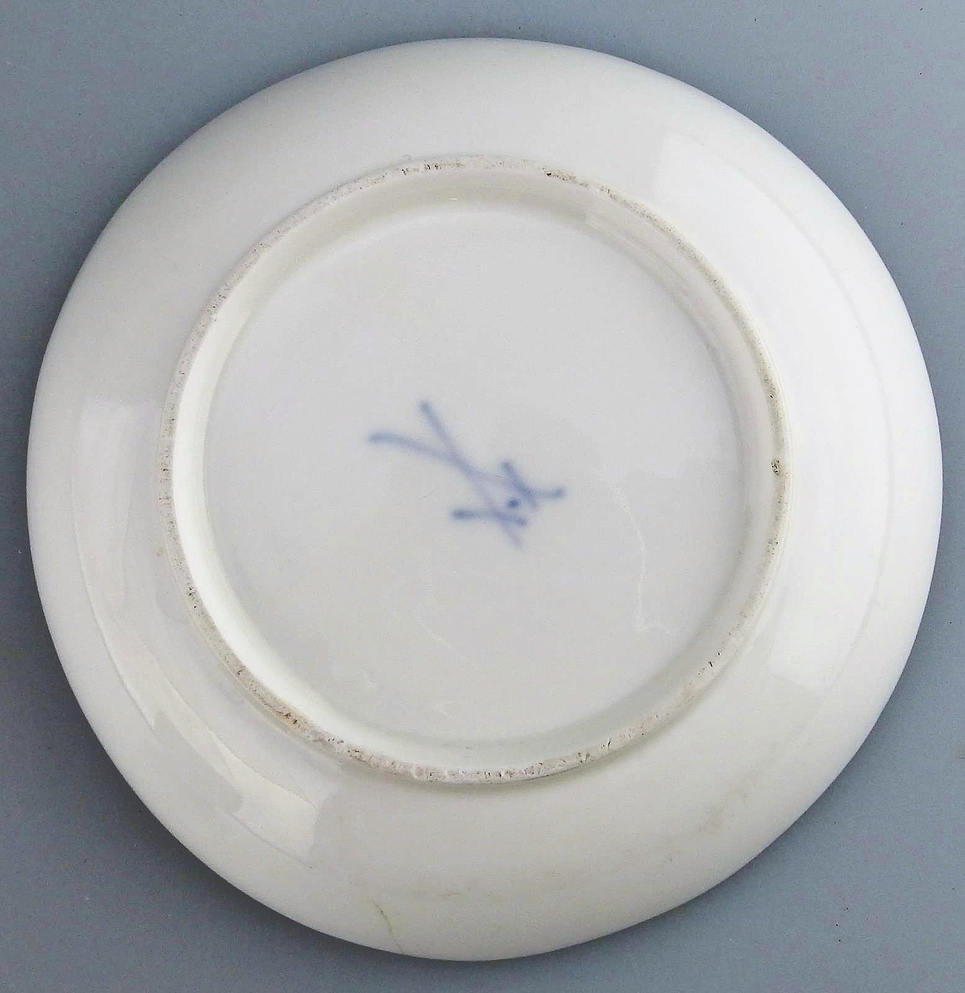 Antique porcelain Academic period dot Meissen Blanc de Chine Cup & Saucer C.1763